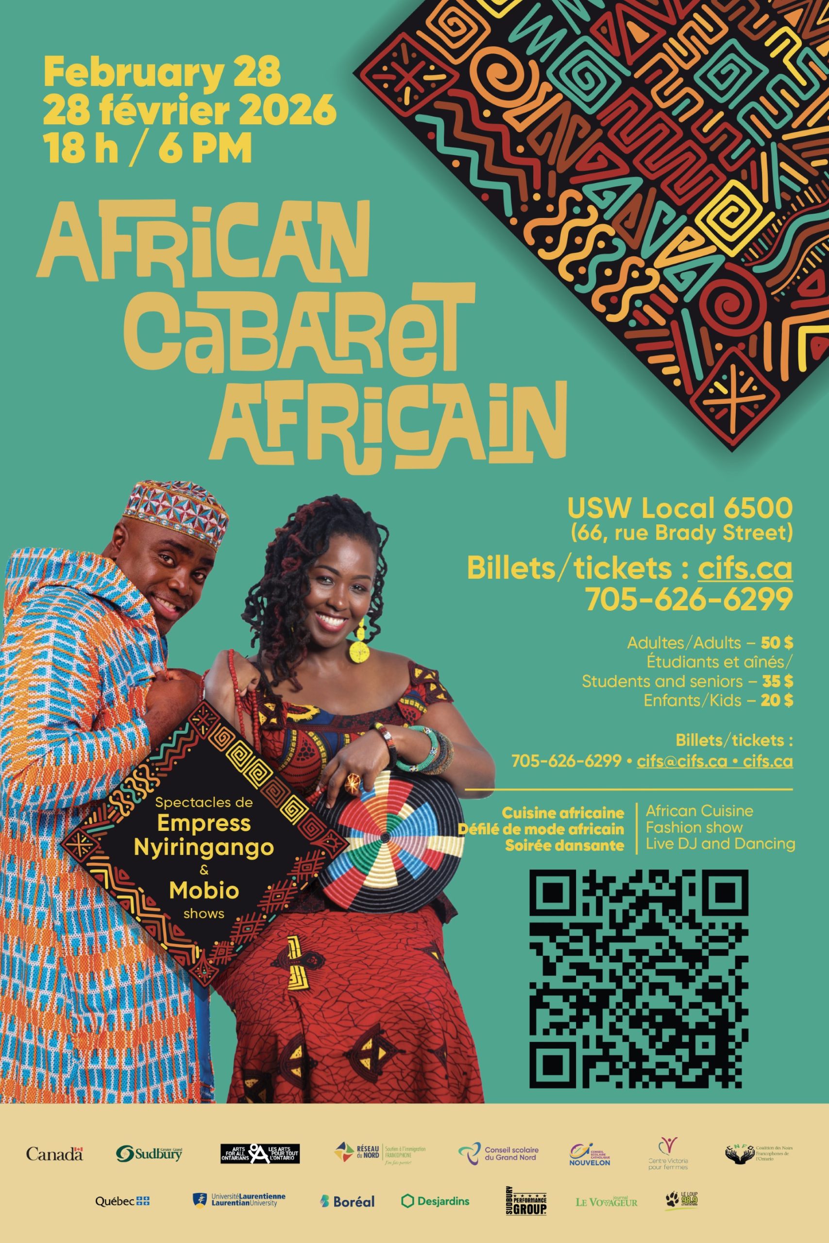 Affiche Cabaret Africain 2026